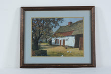 Load image into Gallery viewer, Edmund Sullivan Cottage Vintage Irish Farmhouse Landscape Framed Print
