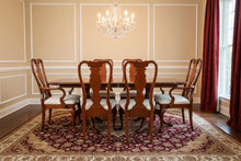 Load image into Gallery viewer, Sumter Cabinet Co Solid Cherry Double Pedestal Dining Table with 6 Chairs and Leaves
