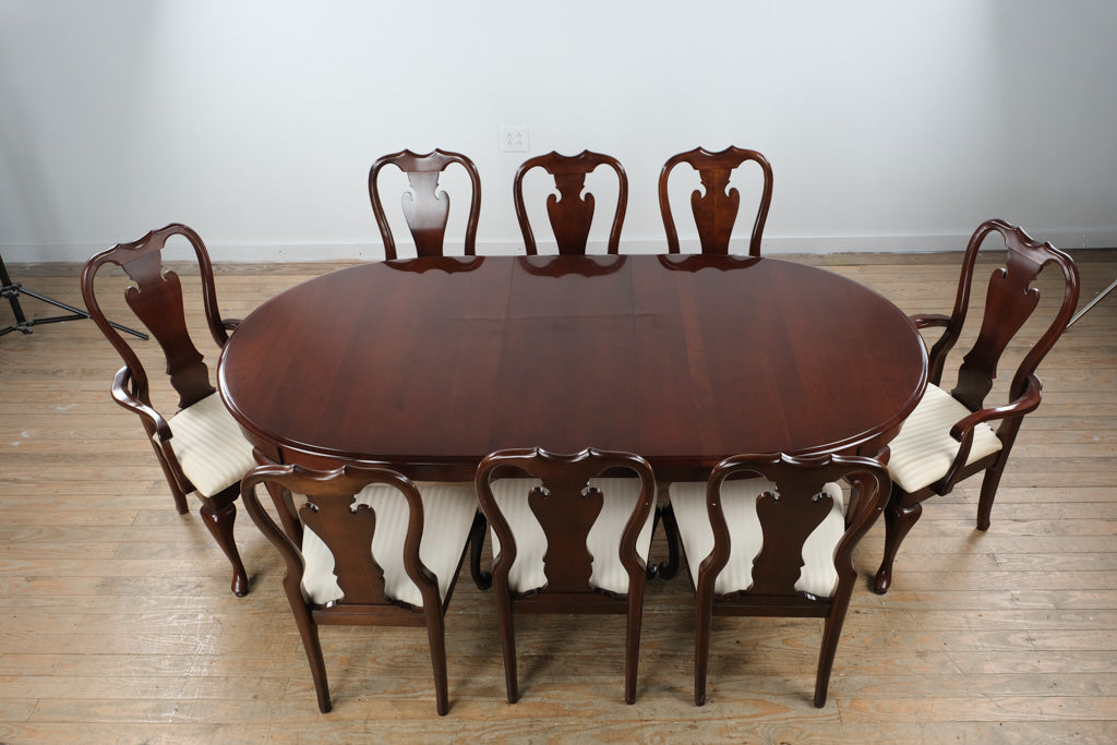 Carolina Dark Cherry Queen Anne Dining Set by Sumter Furniture