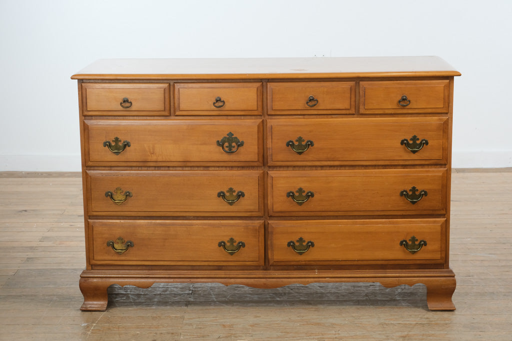 Vintage Sumter Cabinet Co. Dresser with Mirror – Solid Wood 12