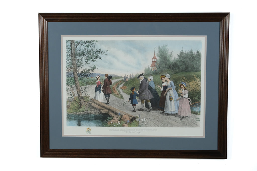 Sunday Morning in Sleepy Hollow by Jennie Brownscombe (After Etching by James S. King) – 43