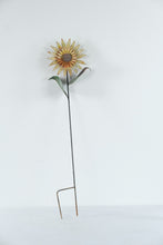 Load image into Gallery viewer, Large Metal Sunflower Garden Stake Rustic Yard Art 44 Inch Flower Decor
