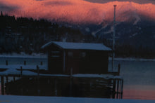 Load image into Gallery viewer, &quot;Snowy Pier at Sunrise&quot; Signed Print by Richard Francis Topper – 61/100 – Tahoe City, CA
