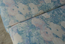 Load image into Gallery viewer, Vintage Rattan Four-Piece Living Room Set with Floral Upholstery and Glass Tables
