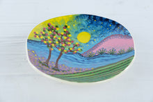 Load image into Gallery viewer, Lucinda Signed Hand Painted Ceramic Landscape Bowl Wall Plate 10 Inch
