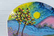 Load image into Gallery viewer, Lucinda Signed Hand Painted Ceramic Landscape Bowl Wall Plate 10 Inch
