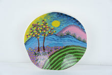 Load image into Gallery viewer, Lucinda Signed Hand Painted Ceramic Landscape Bowl Wall Plate 10 Inch
