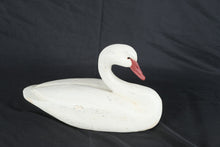 Load image into Gallery viewer, Large White Swan Composite Decorative Sculpture Painted Waterfowl Figure 17 Inch
