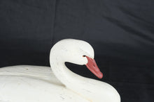 Load image into Gallery viewer, Large White Swan Composite Decorative Sculpture Painted Waterfowl Figure 17 Inch
