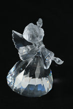 Load image into Gallery viewer, Swarovski Crystal Angel Figurine – Article #194761, Faceted Clear Crystal with Frosted Face (3.5")
