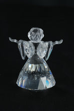 Load image into Gallery viewer, Swarovski Crystal Angel Figurine – Article #194761, Faceted Clear Crystal with Frosted Face (3.5")
