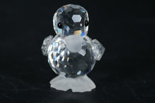 Load image into Gallery viewer, Swarovski Crystal Duck Figurine – Faceted Body with Frosted Beak &amp; Feet, 1.25&quot; Tall with Box
