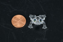 Load image into Gallery viewer, Swarovski Crystal Frog Figurine with Box &amp; Certificate – Retired Miniature Wildlife Series
