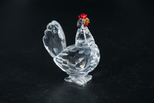Load image into Gallery viewer, Swarovski Crystal Hen Figurine with Box – Retired Farmyard Friends Series,
