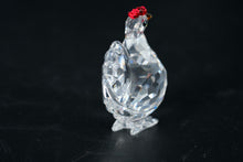 Load image into Gallery viewer, Swarovski Crystal Hen Figurine with Box – Retired Farmyard Friends Series,
