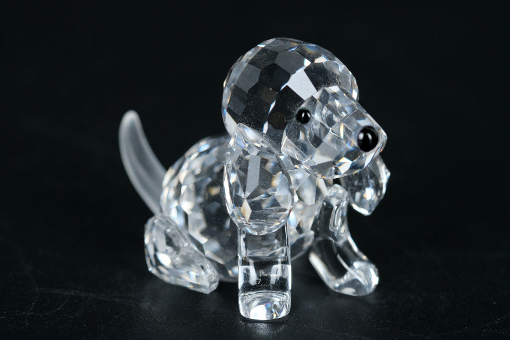 Swarovski Crystal Beagle Puppy Figurine #158418 – With Original Box