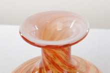 Load image into Gallery viewer, Swirled Orange Blown Glass Vase
