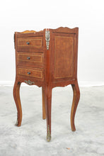 Load image into Gallery viewer, Tall French Style  3-Drawer Nightstand
