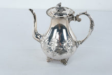 Load image into Gallery viewer, John Turton Sheffield Hand Chased Silver Plate Coffee Pot 785 Vintage
