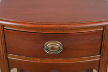 Load image into Gallery viewer, Vintage Mahogany Tall Nightstand with Drawer and Lower Shelf
