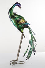 Load image into Gallery viewer, Tall Metal Peacock
