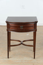 Load image into Gallery viewer, Bombay Furniture Mahogany Demilune Nightstand Side Table
