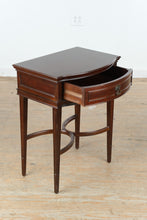 Load image into Gallery viewer, Bombay Furniture Mahogany Demilune Nightstand Side Table
