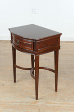 Load image into Gallery viewer, Bombay Furniture Mahogany Demilune Nightstand Side Table
