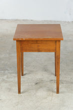 Load image into Gallery viewer, Vintage Solid Wood End Table Square Side Table Primitive Farmhouse Accent Table
