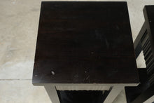 Load image into Gallery viewer, Pair of Pier 1 Imports Dark Wood End Tables with Drawer and Lower Shelf
