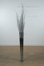 Load image into Gallery viewer, Tall Mosaic Glass Floor Vase with Silver Glitter Branches
