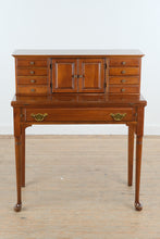 Load image into Gallery viewer, Pennsylvania House Solid Cherry Tambour Secretary Desk with Flip Top Writing Surface
