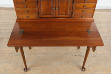 Load image into Gallery viewer, Pennsylvania House Solid Cherry Tambour Secretary Desk with Flip Top Writing Surface
