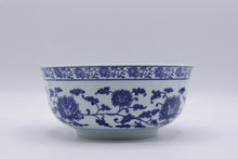 Load image into Gallery viewer, Pier 1 Tang Blue White Porcelain Serving Bowl 7 Inch Hand Painted
