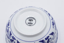 Load image into Gallery viewer, Pier 1 Tang Blue White Porcelain Serving Bowl 7 Inch Hand Painted
