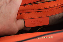 Load image into Gallery viewer, Michael Kors Selma Orange Saffiano Leather Satchel Shoulder Bag
