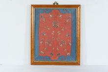 Load image into Gallery viewer, Antique Chinese Embroidered Silk Butterfly Floral Textile Framed 28 x 22
