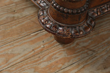 Load image into Gallery viewer, Sanford Furniture Mahogany Tassel Table with Leather Inlay Top
