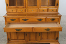 Load image into Gallery viewer, Vintage Taylor-Jamestown Solid Maple China Cabinet and Buffet Hutch

