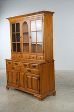 Load image into Gallery viewer, Vintage Taylor-Jamestown Solid Maple China Cabinet and Buffet Hutch
