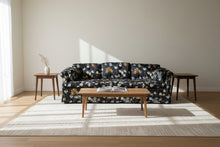Load image into Gallery viewer, Taylor-King Navy Floral Upholstered Three Cushion Sofa
