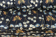 Load image into Gallery viewer, Taylor-King Navy Floral Upholstered Three Cushion Sofa
