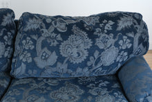Load image into Gallery viewer, Taylor King Custom Upholstered Sofa – Blue Floral Pattern
