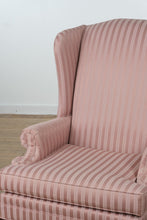 Load image into Gallery viewer, Blush Rose Wingback Chair &amp; Ottoman by Taylorsville Furniture
