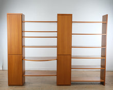 Load image into Gallery viewer, Danish Modern Teak Wall Unit Bookcase Cabinet System
