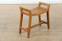 Load image into Gallery viewer, AquaTeak Solid Teak Shower Bench with Handles
