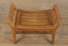 Load image into Gallery viewer, AquaTeak Solid Teak Shower Bench with Handles
