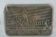 Load image into Gallery viewer, 1996 “Team Atlanta” U.S. Shooting Team Belt Buckle – Atlanta Olympic Games Commemorative (NOS)
