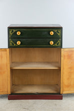 Load image into Gallery viewer, One-of-a-Kind Hand-Painted Teddy Bear Folk Art Cabinet
