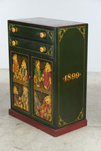 Load image into Gallery viewer, One-of-a-Kind Hand-Painted Teddy Bear Folk Art Cabinet
